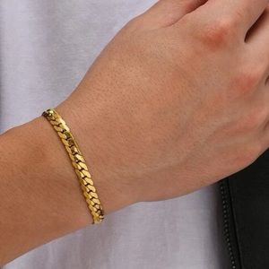 18K Gold Men Bracelet